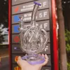 Unikalne 12 Rurka z recyklistą Water Glass Bong Vortex Retekster Oil Rigs DAB Super Cyklon Percolator 14 mm żeńskie rurki wodne XL-137