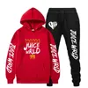 RIP Juice Wrld Hoodies Sweatshirt + Joggingbroek Past Mannen Vrouwen Hip Hop Sap Wrld trap rap Trui Tweedelige set Sudaderas G1229