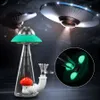 Tubulações de água de vidro UFO Eléctrico Adable Rig Rig Ale Cera Queimador de Cera De Cachorro Tubulação Tubulação Tubulação Tobacinho Cigarro Cigarro Acessórios De Fumo