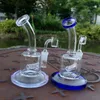 6 Inch Inline Perc Glass Bong Mini Thick Bongs Unique Thick Oil Dab Rigs Small Hookah With 4mm Quartz Banger
