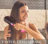 One Step Volume Justering hårtork och Salon Air Paddel Modelling Brush Anion Generator Hair Strainener Hair Curler Curling7386153