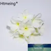 20 SZTUK PU Sztuczne Plumeria Kwiat Włosy łodygi Naturalne Prawdziwe Dotyk Frangipani Kwiaty na ślub Centerpieces DIY Akcesoria