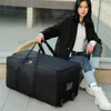 Roue de voyage Unisexe Sac Universel Grande Capacité Duffle Durable Oxford Simple Multifonction Sac À Main Bagages Valise XA573F 202211