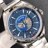 2022 VSF Aqua Terra 150M GMT WorldTimer 8938 Automatyczne męskie zegarek 220 12 43 20 03 001 43 mm Blue Dial SS Bransoletka ze stali nierdzewnej 318c