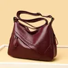 HBP Luxury women's bag 2020 new high-quality soft PU leather ladies shoulder messenger bag designer multi-layer double zipper bag