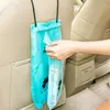 50pcs car trash bag hanging car vomit bags, resealable plastic kitchen garbage bags1