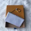 4 kleuren SLEUTELPOUCH Damier leer bevat hoogwaardige mode klassieke vrouwen sleutelhouder portemonnee kleine lederen sleutelportefeuilles