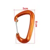 12KN Outdoor Aluminum Hammock Yoga Carabiner Buckle aviation aluminum Quickdraw Quick Hanging Belts Hook Clasp Camping Equipment CYZ2825