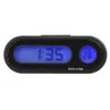 CARGOOL 2 en 1 tableau de bord de voiture horloge numérique réglable rétro-éclairage LED thermomètre automatique jauge de température du véhicule Black1