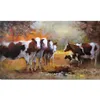 Bürowandkunst Handgemalte Willem Haenraets Gemälde Kühe Modern Abstrakte Tier Leinwand Kunstwerk Hohe Qualität