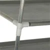 CellDeal Staubdichter, tragbarer, stapelbarer, mehrstöckiger Schrank aus Vliesstoffen aus Stahl, Schuhregal, Schuhaufbewahrung 201030