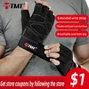 TMT Gym Handschoenen Ademend Zwaargewicht Oefening Gewicht Lifting Man CrossFit Body Building Training Sport Fitness Training Handschoenen Q0107