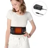 Midjestöd Massering av värmepad Portabelt bälte långt infraröd massage för buken rygg smärtlindring1038415