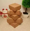 100 pièces en gros petit carton cadeau boîte de papier emballage de détail artisanat boîte de papier kraft papier cadeau savon bonbons carton boîte H1231