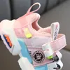 2020 Czarny / Biały / Różowy Buty Dla Dzieci Chłopcy Gilrs Trampki Moda Strape Baby Toddler Buty dla niemowląt Patchwork Buty Dziecko LJ200907