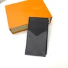 Womens Wallets 카드 홀더 망 카드 신용 여권 홀더 남성 여성 패션 원래 블랙 가죽 카드 소지자 클래식 패턴 단색 고품질