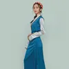 Tibet estilo vestidos vintage tibetano longo cheongsam vestido elegante vestido mulheres étnica vestido slim primavera outono roupas