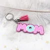 Kreative MOM Quaste Schlüsselbund Anhänger Muttertag Geschenk Acryl Schlüsselbund Gepäck Dekoration Schlüsselring Mode-Accessoires