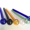 10cm colorful pyrex glass oil burner pipe glass tube smoking pipes tobcco herb glass oil nails