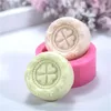 Stampo per sapone in silicone Sapone fatto a mano Stampo per aroma fai da te Stampo per sapone Stampi Resina Stampi per argilla Gomma PRZY Love Moon Cake Flower T200703