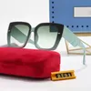 Gafas de sol de diseño de lujo de moda para mujeres para hombre Gafas de conducción al aire libre de alta calidad Marco de oro redondo de playa Caja de gafas de sol polarizadas