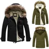 faux fur hooded parka coat