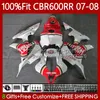 OEM هيكل السيارة لهوندا CBR600 Lucky Red RR F 5 CBR 600rr 2007-2008 Body 70NO.165 CBR 600 RR CCR600RR 07 08 CBR600RR 07 08 600F5 CBR600F5 2007 2008 حقن العفن الهدية