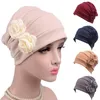 Double Flowers Women039s Hat Cancer Chemo Hat Beanie Salia Turban Head Wrap Cap Czapki Zimowe czapki dla kobiet Bonnet Female4051248