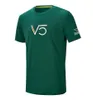 F1-Fahrer T-Shirt 2023 Neues Formel-1-Team Langarm Polo Shirt Racing Sport Brand Casual Green T-Shirt Outdoor Motocross Jersey