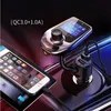 D4 D5 Wireless Bluetooth car MP3 Player Radio Transmitter Audio Adapter QC3.0 Car Bluetooth FM Speaker Fast USB Charger AUX LCD Display