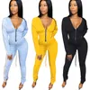 Haoyuan Sexy dois peça definir jumpsuit com decote em v pescoço + empilhados leggings mulheres outfits moda streetwear 2 peça conjuntos de correspondência 201007