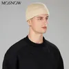 Chapeau d'hiver pour hommes Nouveau Docker Cap Chaud Bonnet tricoté Hommes Skullcap Unisexe Brimless Cap Solide Couleur Femme Bonnet Mâle Hip Hop Chapeau Y201024