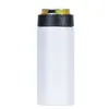 12 oz Can Cooler Sublimation Heat Transfer Slim Can Insulator double mur en acier inoxydable Beverage Can Keeper froid Tasses TRANSPORT MARITIME CCA12613