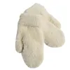 5本の指の手袋1ペア冬の暖かい屋外のキャンプのファウックスファーワンサイズの快適な旅行ソフトレディースを守る手ミトンファッショナブルなdail