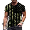 T-shirt oversize Uomo Estate 2021 Manica corta Stampa digitale 3D T-shirt casual Uomo Harajuku Hip Hop Abbigliamento uomo Top Tee G0113