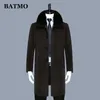 BATMO arrival winter wool long trench coat men s jackets plus size M 8807 LJ201110