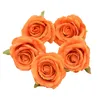 50 sztuk 10cm sztuczne kwiaty głowy kwiat róży z jedwabiu na ślub dekoracja domu sztuczne kwiaty DIY wieniec księga gości dostaw