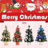 40 cm Holiday Art Craft Hotel Festival Simulation Party Photo Prop Mini Christmas Tree Home Decor Desktop Ornaments Gift PVC