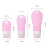 Silicone 38ML 60ML 90ML Refillable Travel Portable Storage Bottles Jars Mini Size Empty Bottle Hand Sanitizer Lotion bottle Cosmetic Cleanser bottle