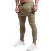 Pidogym Mens Slim Jogger Pantalons de survêtement coniques Pantalons de gymnastique pour l'entraînement en cours d'exécution avec poches zippées et bas élastique LJ201103