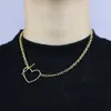 2021 New Hollow Heart Choker Necklaces For Women Wholesale Statement Necklace Heart Dainty Pendant Adjustable Necklace Gift Dropshipping