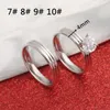 Anello a fascia in acciaio inossidabile da 2 pezzi Set di anelli di vendita caldi per dita da donna con fidanzamento di nozze in cristallo africano