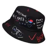 Designer emmer hoed zonnebrandcrème vissen hiphop cap mannen vrouwen zomervisser bob graffiti voor volwassen koppels geschenken