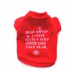 Dog Fleece Xmas Dog Toy Clothes Sweater Christmas Red Sweater Pet Puppy Autumn Winter Warm Pullover Embroidered Clothes289W