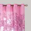 Topfinel Luxe Jacquard Brodé Sheer Rideau pour Salon Chambre Fenêtre Tulle Rideau Floral Style Design 1 Panneau LJ201224