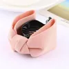 Sweet Fabric Bow Hair Claw Elegant Women Solid Cloth Ties Banana Hair Crab Clips Ponytail Hold Girl Hair Accessories