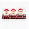 Creative Christmas candles Christmas hotel restaurant Scene layout table furnishings Santa Claus candle Christmas decorations T9I00805
