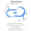 الزناد نقطة ذاتية مدلك عصا theracane الجسم العضلات الإغاثة الظهر تدليك هوك ثيرة قصب أداة ضغط الاسترخاء العلاجي