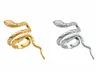 1 pc 24k plaqué or/argent plaine serpent oreille manchette Non Piercing Clips s anneau 2022 mode luxe femmes beaux bijoux