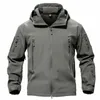 TACVASEN Fleece Tactical Jacket Uomo Giacca Softshell impermeabile Giacche da caccia antivento Abbigliamento da trekking Giacca riscaldata all'aperto 201114